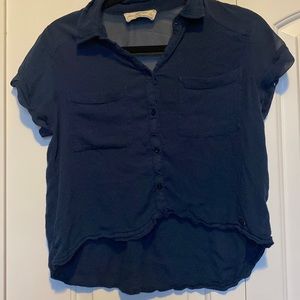 A&F navy blue short sleeve